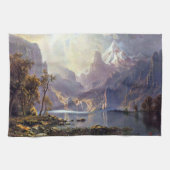 landschap, meer tahoe van Albert Bierstadt Theedoek (Horizontaal)