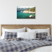 Landschap meer van Tahoe Canvas Afdruk (Insitu (Slaapkamer))