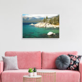 Landschap meer van Tahoe Canvas Afdruk (Insitu (Woonkamer))