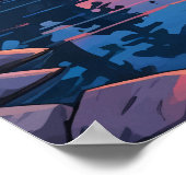 Landschap meer van Tahoe Poster (Hoek)