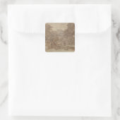 Landschap Mercury en Apollo Vierkante Sticker (Tas)