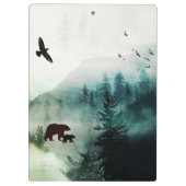 Landschap met Beren en adelaar Klembord (Achterkant)