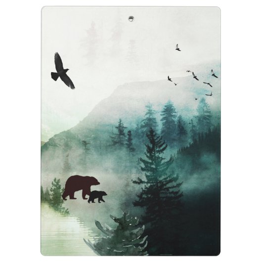 Landschap met Beren en adelaar Klembord (Achterkant)