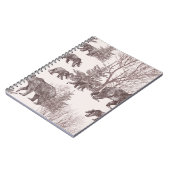 Landschap met beren, kubs, winterbomen en fit notitieboek (Linkerzijde)