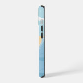 Landschap met bergen en zee iPhone 15 case (Linkerkant)