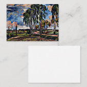 Landschap met Birches bij Tucapy door Sobeslav Notitiekaartje (Voorkant / Achterkant)