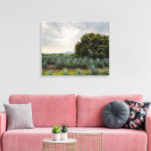 Landschap met blauw Agave Canvas Afdruk (Insitu (Woonkamer))