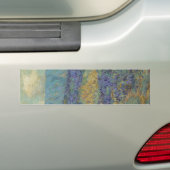 Landschap met Blauwe Bloemen (door Granville Redmo Bumpersticker (Op auto)