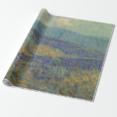 Landschap met Blauwe Bloemen (door Granville Redmo Cadeaupapier (Uitgerold)