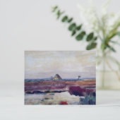 Landschap met Boerderij, Vincent van Gogh Fine Art Briefkaart (Staand voorkant)