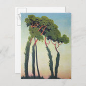 Landschap met Bomen, 1911 Briefkaart (Voorkant / Achterkant)