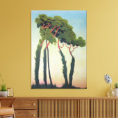 Landschap met bomen, 1911 canvas afdruk (Insitu (Woonkamer))