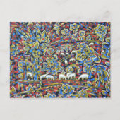 Landschap met Briefkaart van schapen (Voorkant)