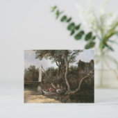 Landschap met brug, c.1628 briefkaart (Staand voorkant)