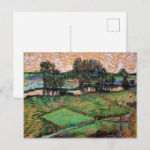 Landschap met brug over de Oise Briefkaart (Voorkant / Achterkant)
