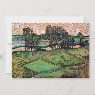 Landschap met brug over de Oise Feestdagenkaart