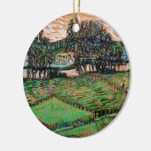 Landschap met brug over de Oise Keramisch Ornament (Links)