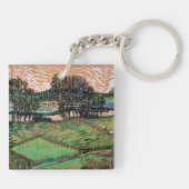 Landschap met brug over de Oise Sleutelhanger (Achterkant)