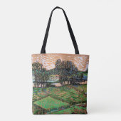 Landschap met brug over de Oise Tote Bag (Achterkant)
