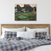 Landschap met brug over de Oise (van Gogh) Canvas Afdruk (Insitu (Slaapkamer))