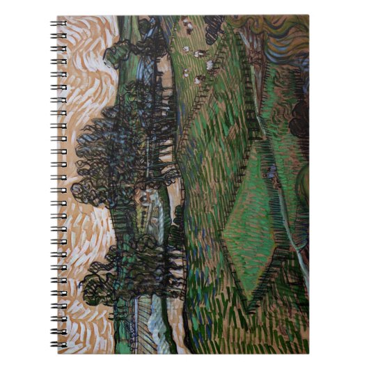 Landschap met brug over de Oise (van Gogh) Notitieboek (Voorkant)