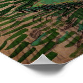 Landschap met brug over de Oise (van Gogh) Poster (Hoek)