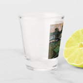 Landschap met brug over de Oise (van Gogh) Shot Glas (Links)