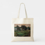 Landschap met brug over de Oise (van Gogh) Tote Bag (Achterkant)