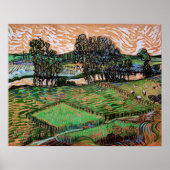 Landschap met brug over Oise Poster (Voorkant)
