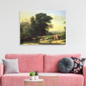 Landschap met Cephalus Canvas Afdruk (Insitu (Woonkamer))