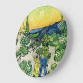 Landschap met Couple Waling door Vincent van Gogh Grote Klok (Hoek)