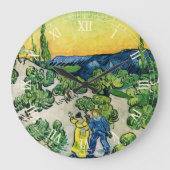 Landschap met Couple Waling door Vincent van Gogh Grote Klok (Voorkant)