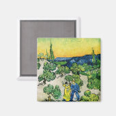 Landschap met Couple Waling door Vincent van Gogh Magneet (Voorkant / Achterkant)