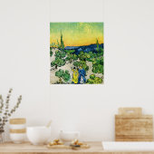 Landschap met Couple Waling door Vincent van Gogh Poster (Keuken)