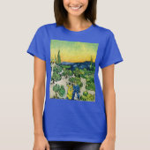 Landschap met Couple Waling door Vincent van Gogh T-shirt (Voorkant)