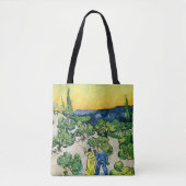 Landschap met Couple Waling door Vincent van Gogh Tote Bag (Voorkant)