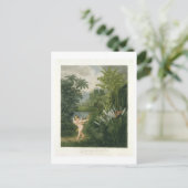 Landschap met Cupid die een pijl op een Parrot ric Briefkaart (Staand voorkant)
