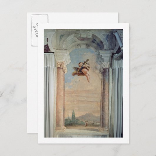 Landschap met Cupid, van de "Foresteria" (Gast) Briefkaart (Voorkant / Achterkant)