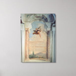 Landschap met Cupid, van de "Foresteria" (Gast) Canvas Afdruk
