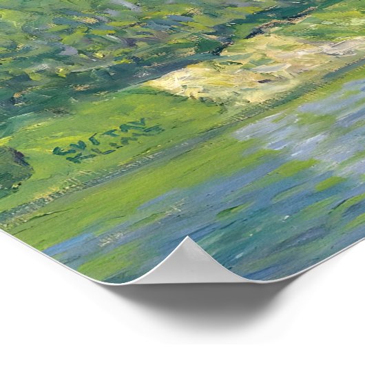 Landschap met Cypressen - Gustav Klimt Poster (Hoek)