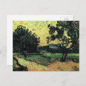 Landschap met de Chateau Auvers van Vincent van Go Briefkaart (Voorkant / Achterkant)