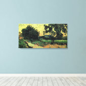 Landschap met de Chateau Auvers van Vincent van Go Canvas Afdruk (Insitu (Houten vloer))