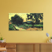 Landschap met de Chateau Auvers van Vincent van Go Canvas Afdruk (Insitu (Woonkamer))