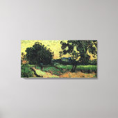 Landschap met de Chateau Auvers van Vincent van Go Canvas Afdruk (Voorkant)