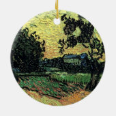 Landschap met de Chateau Auvers van Vincent van Go Keramisch Ornament (Achterkant)