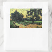 Landschap met de Chateau Auvers van Vincent van Go Rechthoekige Sticker (Tas)