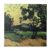Landschap met de Chateau Auvers van Vincent van Go Tegeltje (Voorkant)