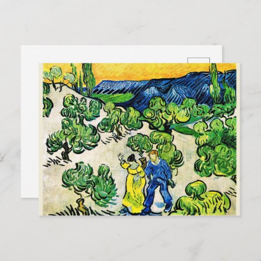 Landschap met de couponloop en de halve maan briefkaart (Voorkant / Achterkant)