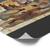 Landschap met de heilige boom van Pompejanischer Poster (Hoek)