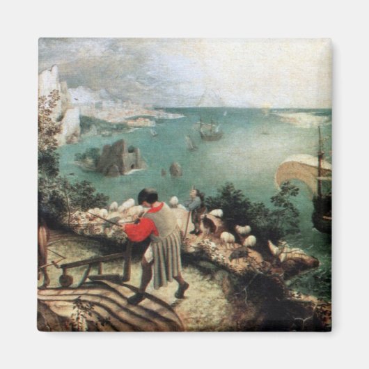 Landschap met de Herfst van Icarus - 1558 Magneet (Voorkant)